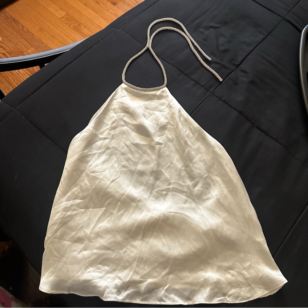 Zara Rhinestone Halter Top - Picture 2 of 3